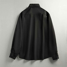 织辰抖音同款春夏肌理长袖衬衫日系百搭纯色针织简约CS923-P50，男装衬衫，电商A128