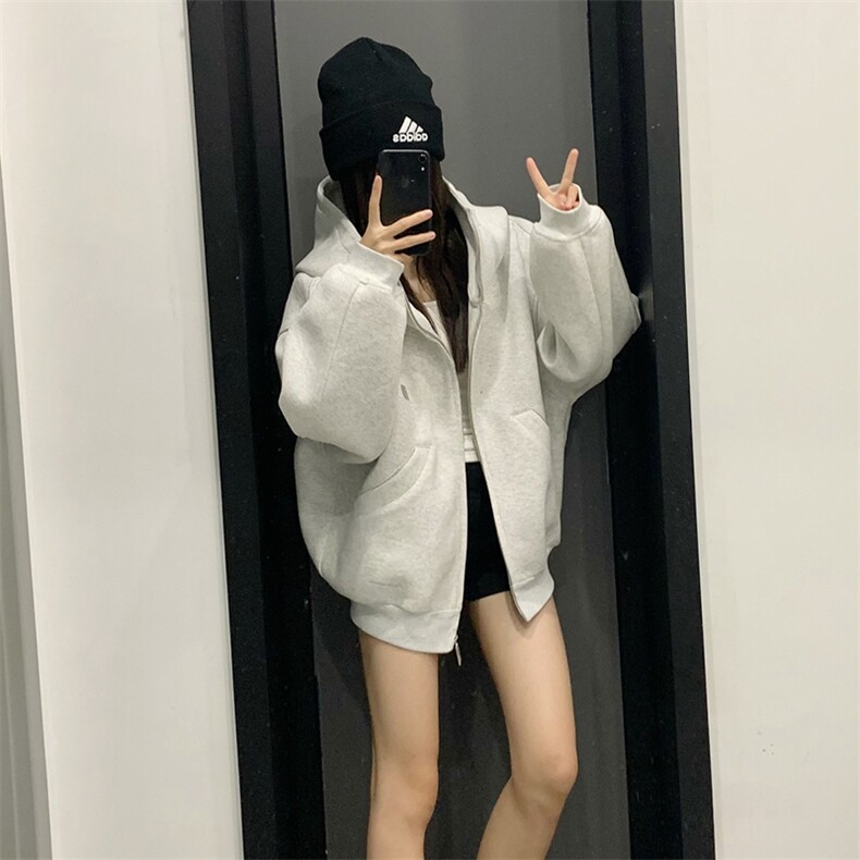 抖音得物高品质25秋冬美式高街宽松结构防风高领连帽卫衣外套W60,男装卫衣,电商A486