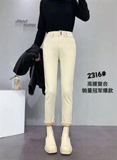 加厚牛仔裤，女装牛仔裤，本色佳人