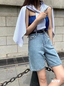 韩版新款牛仔中裤图片
