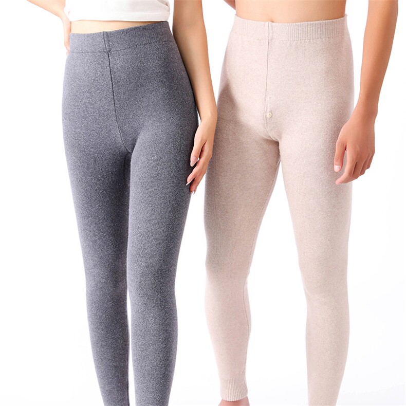 冬季保暖男士加绒加厚打底裤抗起球舒适修身休闲裤男装，男装休闲裤，群鹿羊绒