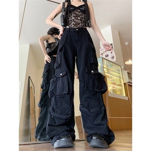 不卷了。高品质工装休闲裤男女多口袋帅气2025ins长裤K6257-P72图片