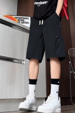 K5043/特P30夏季凉感冰丝休闲短裤男士工装褶皱设计五分裤沙滩裤，男装休闲裤，电商A141