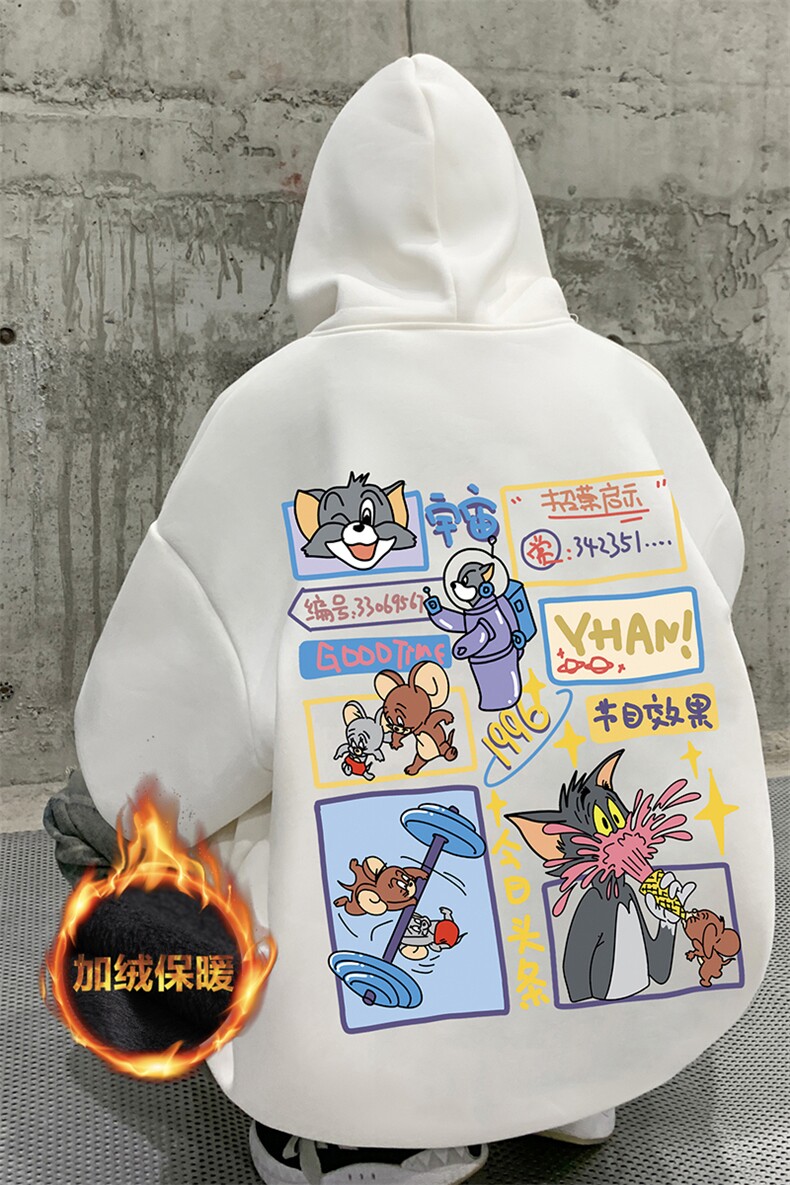 抖音供货、复合重磅加绒现货连帽卫衣宽松D223A-JR-WY2374-特P40,男装卫衣,电商019-1
