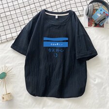 YT26033-P30亚短袖t恤男大码五分袖男宽松七分袖港风摆拍，男装T恤，电商A040