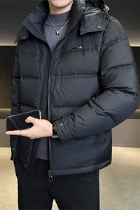 90白鸭绒羽绒服连帽高端冬季外套男C317-Y686-P385图片