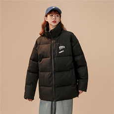 中性22冬季新品设计感印花立领棉服TPMY55P65控99特批无差价，男装棉衣，A247A