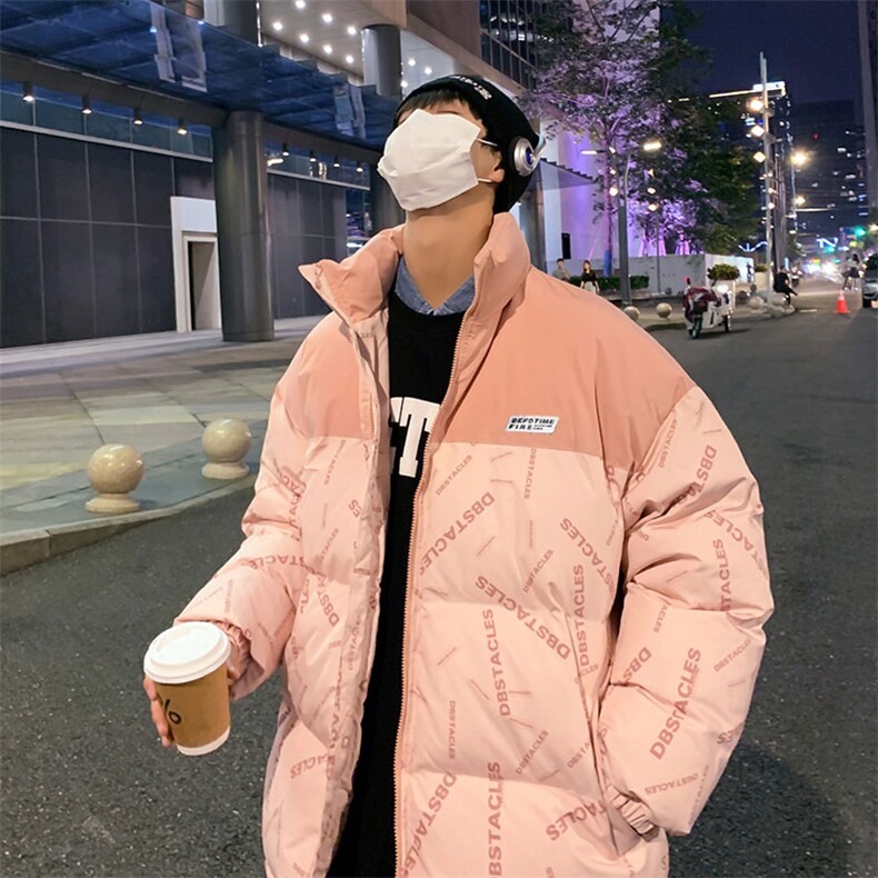 新款双面穿棉服宽松时尚港风青少年棉袄外套MY20815P-60,男装棉衣,电商A128