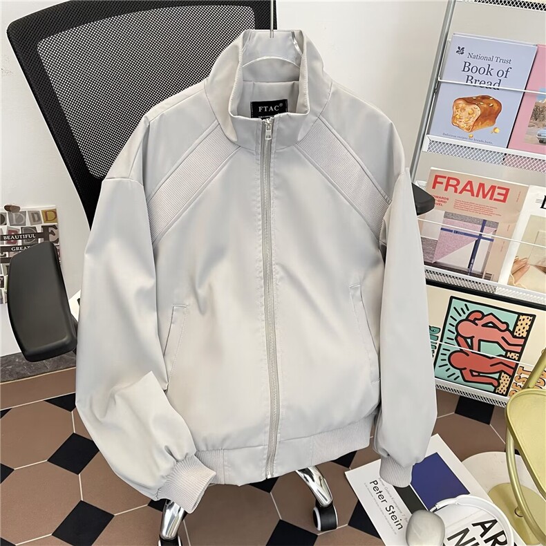 立领棒球服男春秋季保暖棉服潮牌夹克6113P60,男装夹克,星座410-2