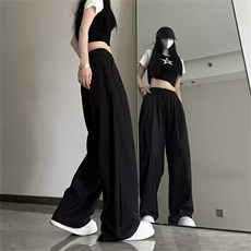 阔腿裤男女韩版潮流百搭秋夏宽松2024新款ins帅气长裤K5324-P34，男装休闲裤，星座412-2