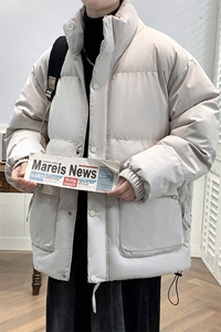 冬上新加棉加厚休闲棉服港风立领棉衣外套男女 8349-P115控价158图片