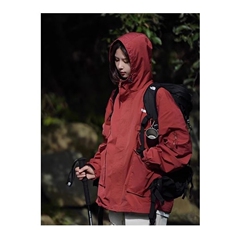 春秋日系加厚户外纯色机能大口袋冲锋衣宽松男女夹克，男装夹克，星座1210-1