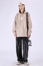 W2233-P50秋冬420克重磅大码美式套头连帽卫衣，有做加绒，男装卫衣，星座109