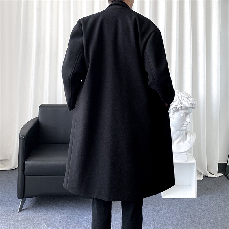 【大货2W件】得物精品毛呢大衣男中长款风衣男长款F36批115爆景A,男装风衣,星座401
