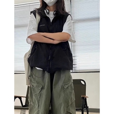 立领户外马甲男夏机能风拼接纯色日系休闲无袖外套AA148-P53，女装短外套，星座208-5