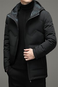 2023冬季连帽两面穿羽绒服男款中年男加厚反穿外套XXHW2181-P300,男装羽绒服,电商B212（原钱塘6029）