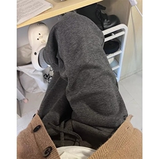 现货秋冬款垂感阔腿裤潮流新款ins流行直筒裤LYK944-P35加绒43，男装卫衣，星座1008