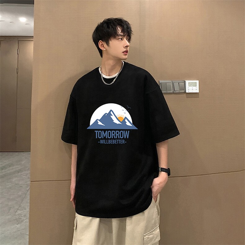 麂皮绒短袖t恤男大码半袖男JD82235-P25,男装T恤,电商A040