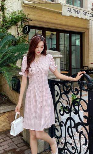 夏连衣裙，女装连衣裙，玉璟晞