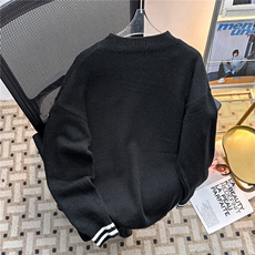 美式复古亨利领针织衫男女秋冬毛衣宽松慵懒风软糯上衣MZ994-P56，男装针织衫/毛衣，星座412-3