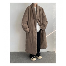 MH03-P145韩系慵懒风长款绒面棉服加厚保暖棉衣外套男，男装棉衣，星座1501-3