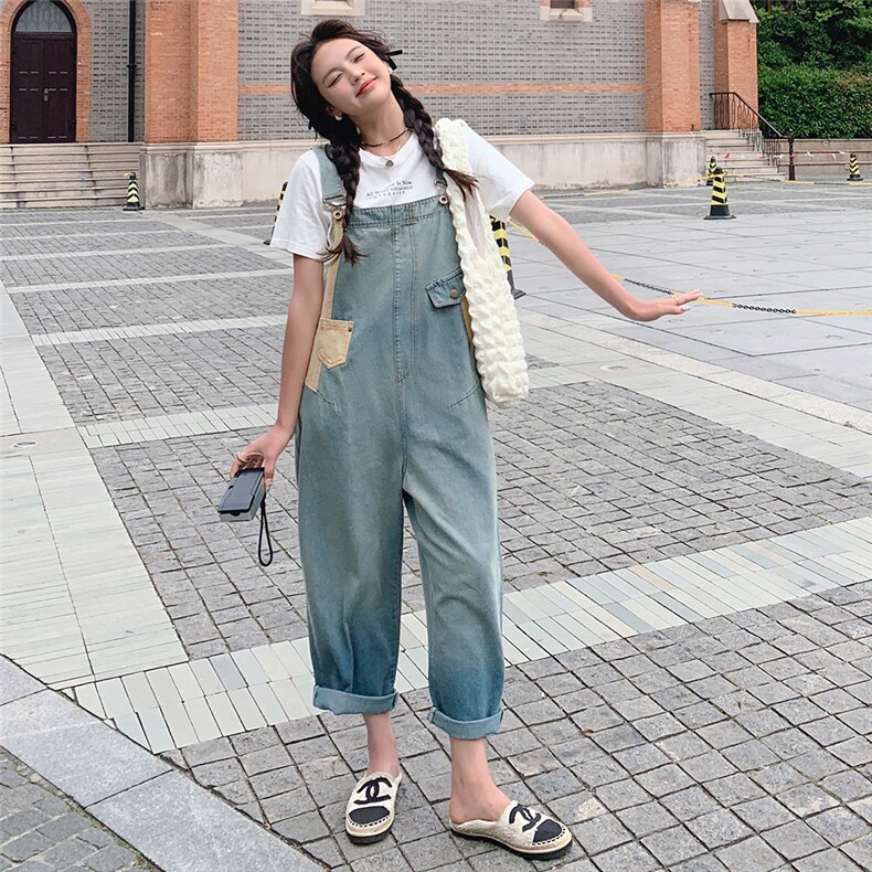 2024年夏季新款牛仔拼接背带裤-款号9937-P115-K168,女装连衣裙,浙宝305