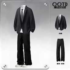 西服95%涤纶5%氨纶M-5XL大码XF78306P85控139西裤XK78151P45控68，男装西服，星座227-7