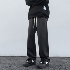 裤子男新款美式潮流条纹运动裤卫裤宽松休闲长裤子DY528-P55，男装休闲裤，电商A178