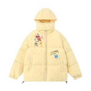 白底 23新款冬季时尚百搭宽松字母印花棉服外套MY6216P115控158图片