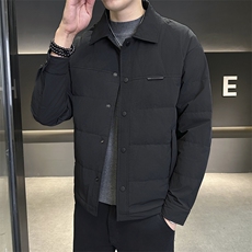 新标50绒轻薄羽绒服新款青年冬装保暖衬衫式夹克外套Y9908Y145，男装夹克，星座914