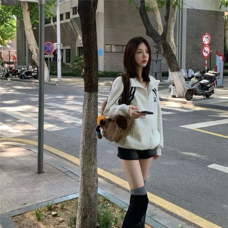 5372-P53原版做工华棉复合牛奶丝休闲卫衣薄款/加绒,女装卫衣/绒衫,星座617A-2
