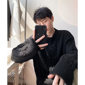 毛衣男秋冬新款港风宽松针织毛衫MYA5-P65图片