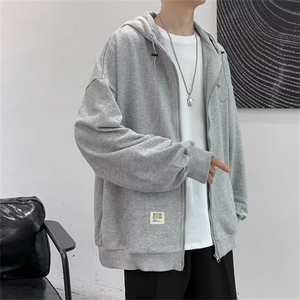 港风日系复古连帽开衫卫衣男生 GY51 P32图片