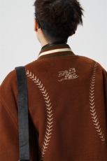 美式旗帜字母刺绣大码S-2XL夹棉聚酯纤维棒球棉衣男78156P148，男装棉衣，星座226-1