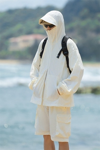 UPF100+有报告 凉感轻薄透气套装防晒服 两件套HS627-P80图片