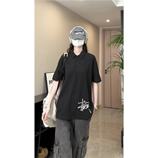 PL9011-P28-控48-现货POLO衫男短袖T恤潮牌纯色翻领透气网眼，男装T恤，星座116