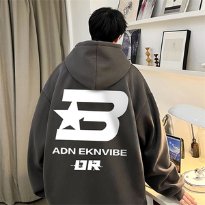 抖音得物供货可提供视频秋冬重磅美式宽松连帽卫衣DL2021,毛呢大衣搭配什么腰带好看图片