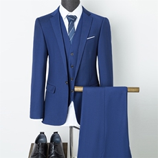 新款西服套装中青年男士西装男外套商务休闲正装三件套HB853-P240，男装西服套装，电商B212（原钱塘6029）