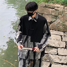 新中式长袖套装TZ88797P90衬衫CS88799P45控78裤子88798P45控68，男装衬衫，星座226-1