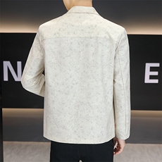 店主风夹克外套男春秋休闲百搭时尚翻领男士夹克上衣N7958-P90，男装夹克，星座310B-3