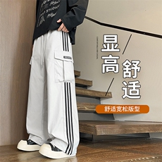 2025港风潮流工装宽松松紧速干伞兵裤男，男装工装外套，星座505-2（原电商A260-1)