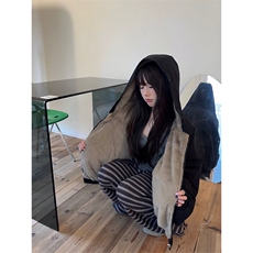 两面穿现货重磅短款座山雕棉衣男女双面穿毛毛绒棉服加厚外套，男装棉衣，电商A486