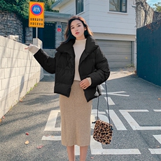 主推跑量新款小个子牛角扣短款面包服817可可，女装棉衣/棉服，Mushroom