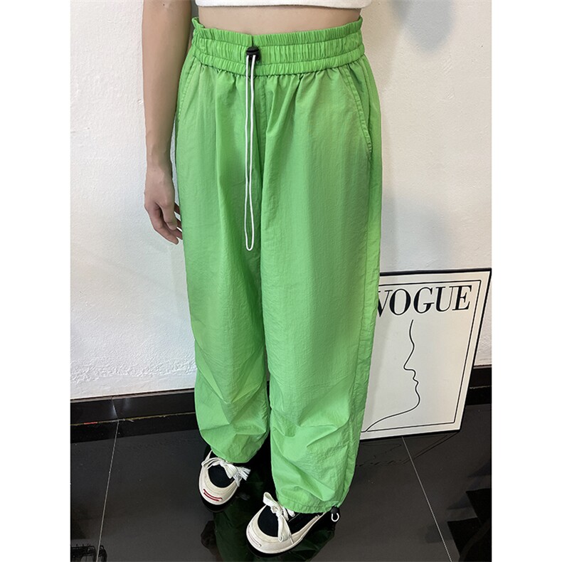 B221 多巴胺美式街头hiphop休闲情侣彩色伞兵裤 LK23119-P55 控78图片