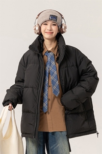 新标白鸭绒简约休闲立领外套纯色潮流加厚羽绒服ESY0215-P150图片