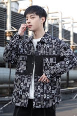 2023-403-2-JK3005-P85抖音精品质款夹克外套翻领印花青少年-，男装夹克，星座1018-1​