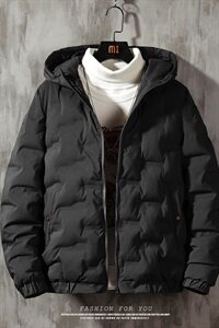 2020冬季新款日系大码加厚休闲保暖棉衣连帽外套男M733-P85图片