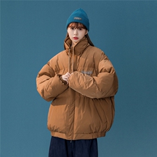 白鸭绒中性冬季新品字母印花百搭立领羽绒服YR221P195控258，男装羽绒服，A247A