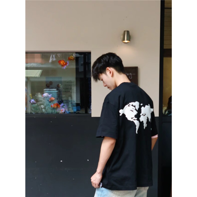 夏季新款韩版宽松百搭街头bf风休闲上衣TX1103,男装T恤,星座208-5