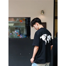 夏季新款韩版宽松百搭街头bf风休闲上衣TX1103，男装T恤，星座208-5